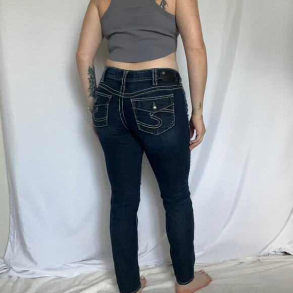 Silver Suki Skinny Jeans W30/L29 Dark Wash - Picture 1 of 11